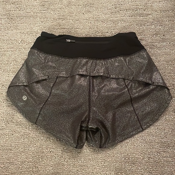 lululemon size 2 tall metallic speed up short - Picture 2 of 4